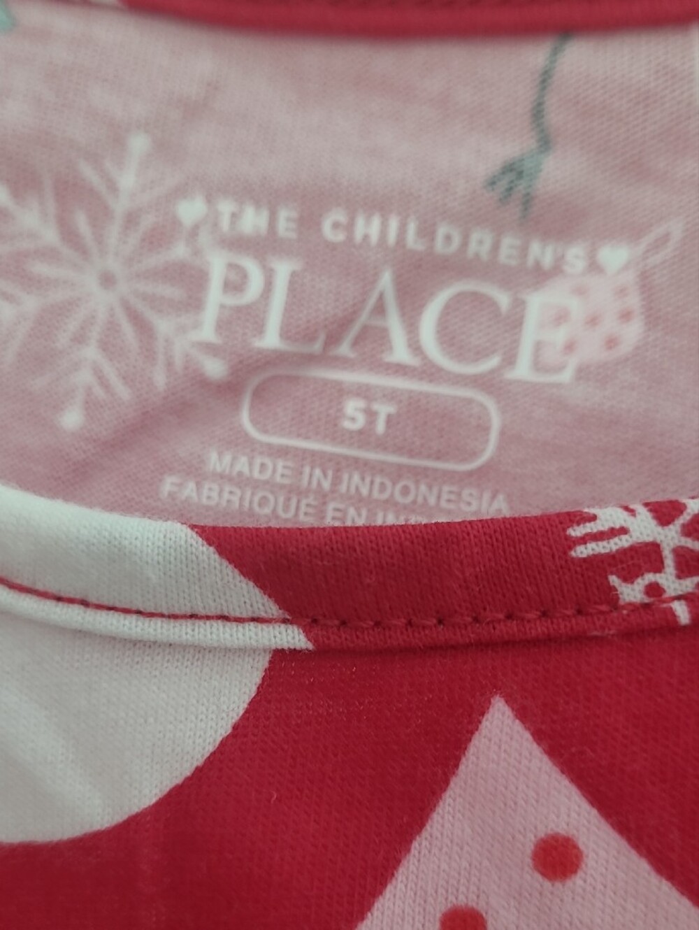 Childrens Place Girls' Pink and Red Holiday Gingerbread and Snowman Dresses, Two - Picture 7 of 9